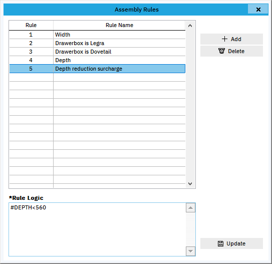 Catalogues Rule Based Assemblies EQ