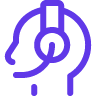 A purple head with a black background

Description automatically generated